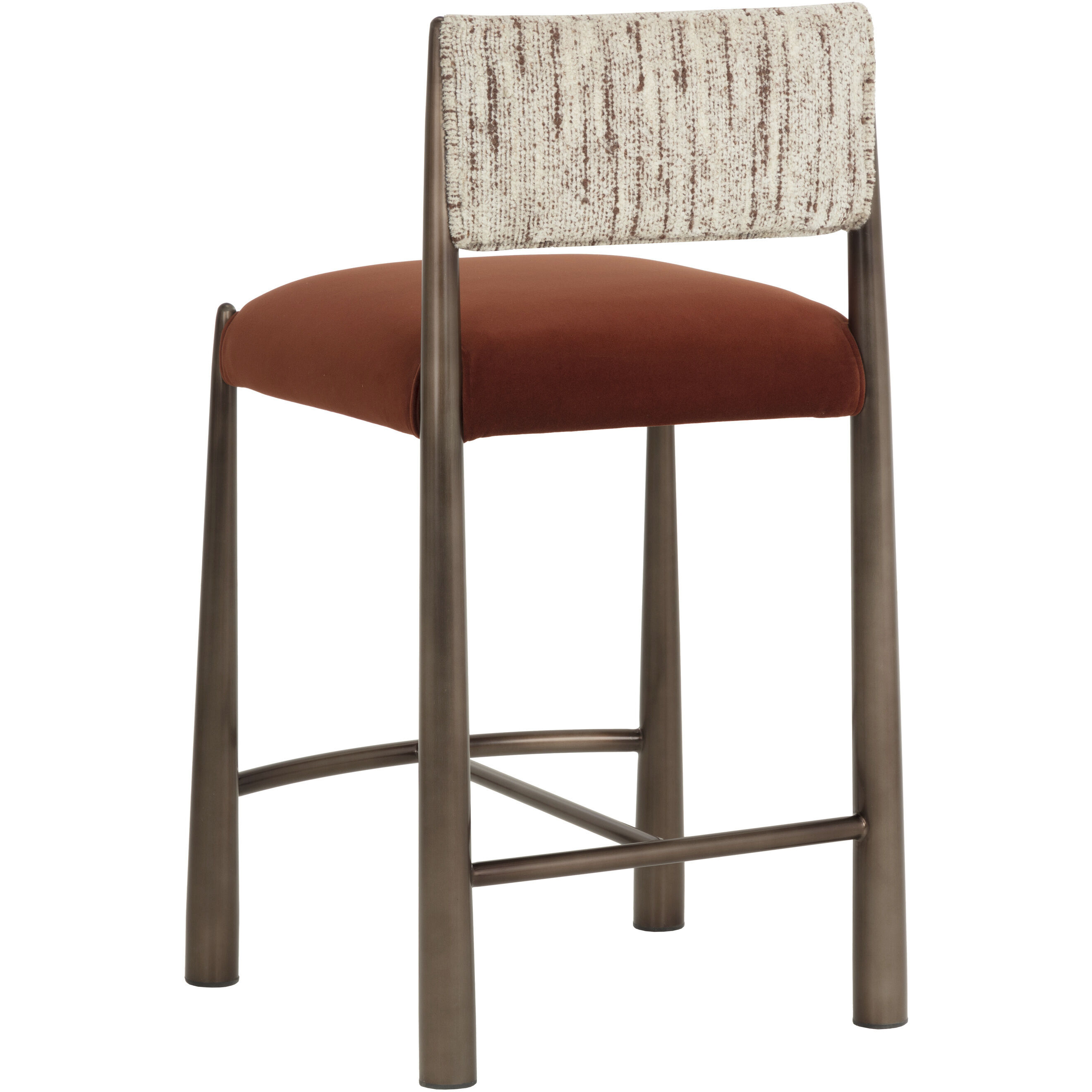 Bayard 36.5 inch Dark Bronze / Meg Rust / Terri Nutmeg Counter Stool